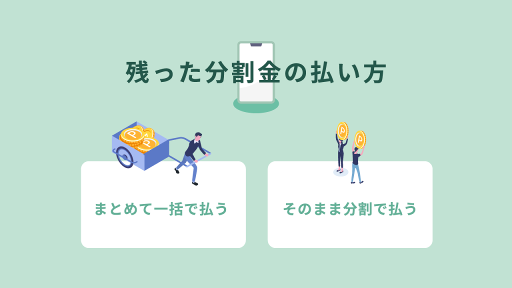 残った分割金の払い方