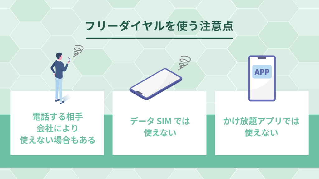 格安SIMでフリーダイヤルを使う注意点