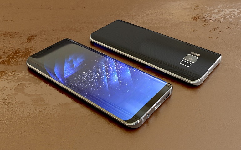 2台のスマートフォン