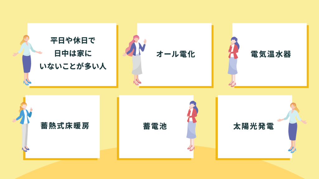 このような人に深夜電力はおすすめ