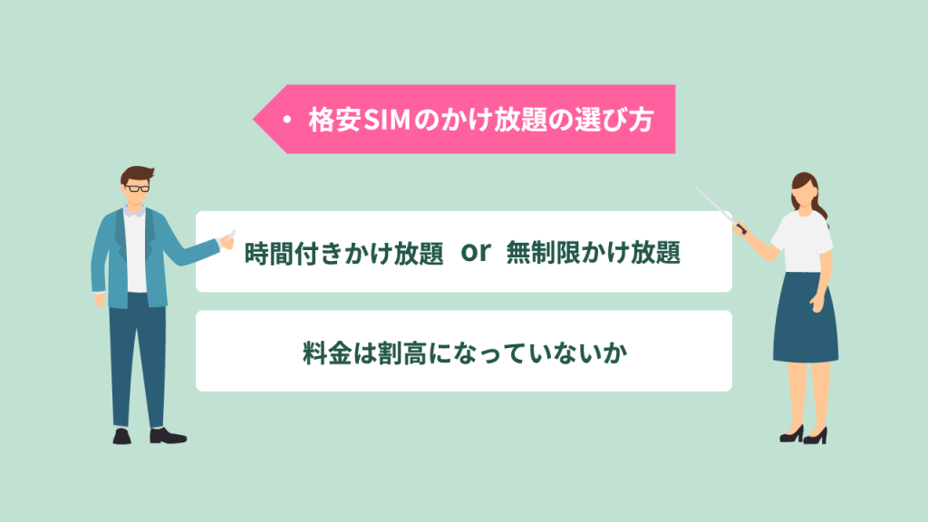 格安SIMのかけ放題の選び方