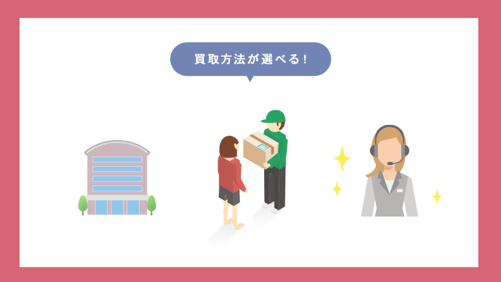 福ちゃんは買取方法が選べる