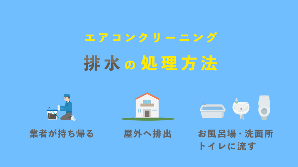 エアコンクリーニング排水の処理方法
