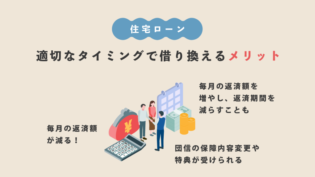 適切なタイミングで借り換えるメリット