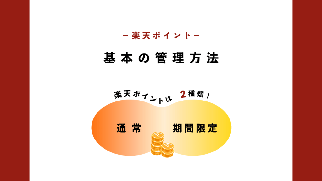 楽天ポイント基本の管理方法
