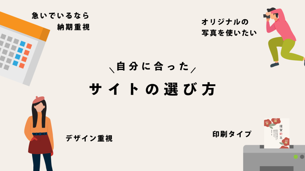 自分に合った年賀状印刷サイトの選び方