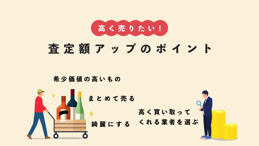 お酒を高く売るために